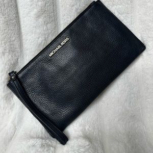 Michale Kors Black Leather Clutch